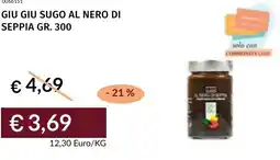 Prezzemolo e Vitale Giu giu sugo al nero di seppia offerta