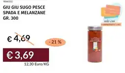 Prezzemolo e Vitale Giu giu sugo pesce spada e melanzane offerta
