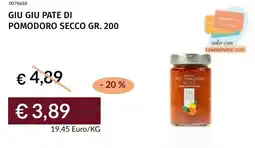 Prezzemolo e Vitale Giu giu pate di pomodoro secco offerta