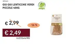 Prezzemolo e Vitale Giu giu lenticchie verdi piccole offerta