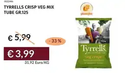 Prezzemolo e Vitale Tyrrells crisp veg mix tube offerta