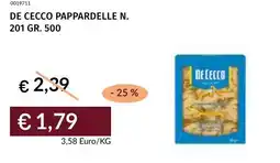 Prezzemolo e Vitale De cecco pappardelle n. 201 offerta