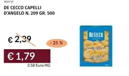 Prezzemolo e Vitale De cecco capelli d'angelo n. 209 offerta