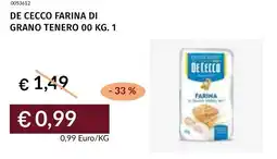 Prezzemolo e Vitale De cecco farina di grano tenero 00 offerta