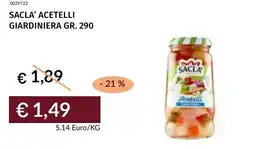 Prezzemolo e Vitale Sacla' acetelli giardiniera offerta