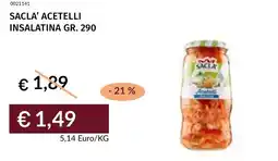 Prezzemolo e Vitale Sacla' acetelli insalatina offerta