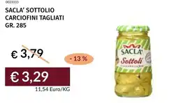 Prezzemolo e Vitale Sacla' sottolio carciofini tagliati offerta