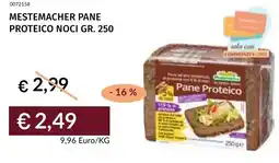 Prezzemolo e Vitale Mestemacher pane proteico noci offerta