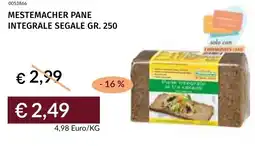 Prezzemolo e Vitale Mestemacher pane integrale segale offerta