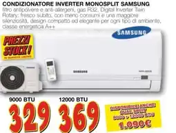 Mondo Brico Condizionatore inverter monosplit SAMSUNG offerta