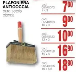 Mondo Brico Plafoniera antigoccia pura setola bionda offerta