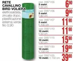Mondo Brico Rete Cavallino Bird Voliera offerta
