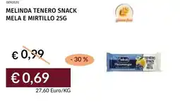 Prezzemolo e Vitale Melinda tenero snack mela e mirtillo offerta