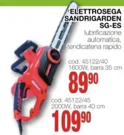 Mondo Brico Elettrosega sandrigarden SG-ES offerta
