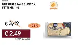 Prezzemolo e Vitale Nutrifree pane bianco a fette offerta