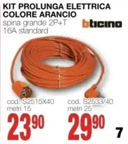 Mondo Brico Kit prolunga elettrica colore arancio offerta