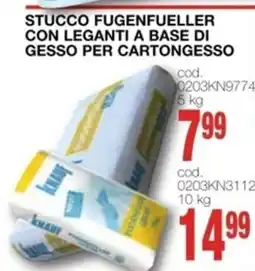 Mondo Brico Stucco fugenfueller con leganti a base di gesso per cartongesso offerta