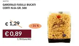 Prezzemolo e Vitale Garofalo fusilli bucati corti n.64 offerta