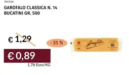 Prezzemolo e Vitale Garofalo classica n. 14 bucatini offerta