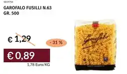 Prezzemolo e Vitale Garofalo fusilli n.63 offerta