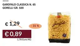 Prezzemolo e Vitale Garofalo classica n. 65 gemelli offerta