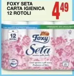 Mondo Brico Foxy seta carta igienica 12 rotoli offerta