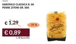 Prezzemolo e Vitale Garofalo classica n. 68 penne zitoni offerta