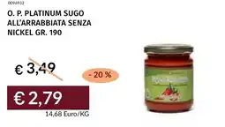 Prezzemolo e Vitale O. p. platinum sugo all'arrabbiata senza nickel offerta