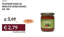 Prezzemolo e Vitale Platinum sugo al basilico senza nickel offerta