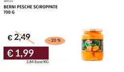 Prezzemolo e Vitale Berni pesche sciroppate offerta