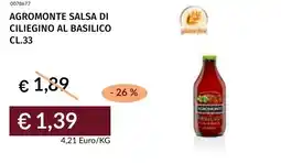 Prezzemolo e Vitale Agromonte salsa di ciliegino al basilico offerta