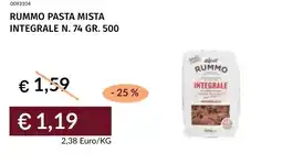 Prezzemolo e Vitale Rummo pasta mista integrale n. 74 offerta