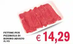 èccoMI Fettine per pizzaiola di bovino adulto offerta
