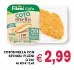 èccoMI Cotos nella con spinaci FILENI offerta