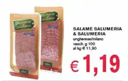 èccoMI SALAME SALUMERIA & SALUMERIA ungherese/milano vasch offerta