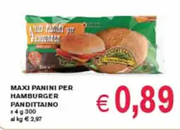 èccoMI Maxi panini per hamburger PANDITTAINO offerta