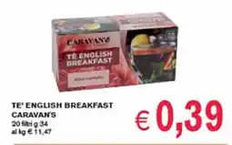 èccoMI Te' english breakfast CARAVAN'S offerta