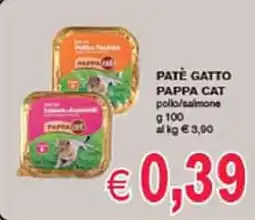 èccoMI PATÉ GATTO PAPPA CAT pollo/salmone offerta