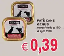 èccoMI Patè cane GENUS offerta
