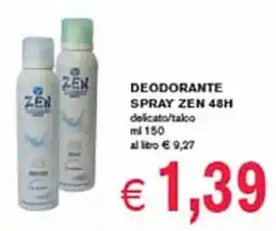 èccoMI Deodorante spray ZEN 48H offerta