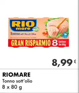 Iper Tosano RIOMARE Tonno sott'olio offerta