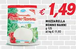 Supermercato Coal Mozzarella NONNO NANNI offerta