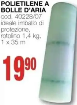 Mondo Brico POLIETILENE A BOLLE D'ARIA offerta