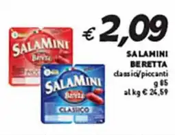 Supermercato Coal SALAMINI BERETTA classici/piccanti offerta