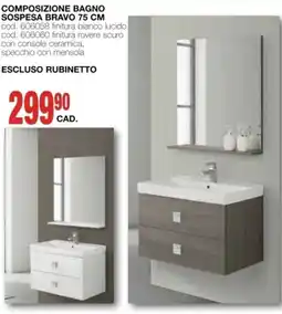 Mondo Brico Composizione BAGNO sospesa bravo offerta