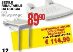 Mondo Brico Sedile ribaltabile da DOCCIA offerta