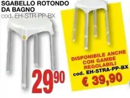 Mondo Brico Sgabello rotondo da BAGNO offerta