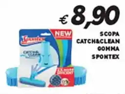 Supermercato Coal Scopa catch&clean gomma SPONTEX offerta