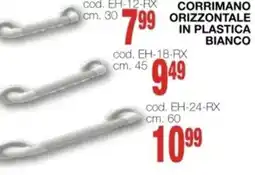 Mondo Brico Corrimano orizzontale in plastica BIANCO offerta