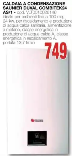 Mondo Brico Caldaia a condensazione SAUNIER DUVAL combitek24 as/1 offerta
